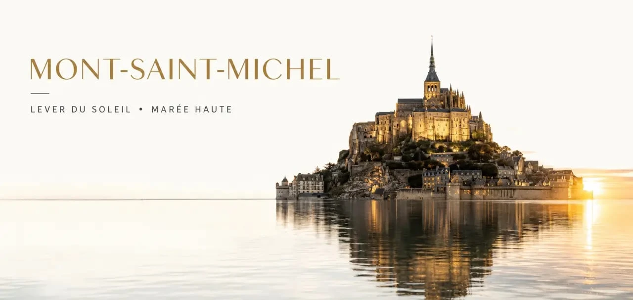 Vue panoramique du Mont-Saint-Michel en Normandie, destination touristique incontournable.