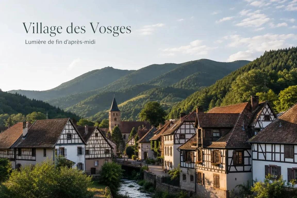 Village pittoresque dans les Vosges, l'un des plus beaux villages des Vosges à visiter.