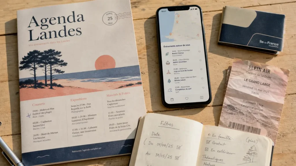 Landes tourisme agenda : fiche événements à venir