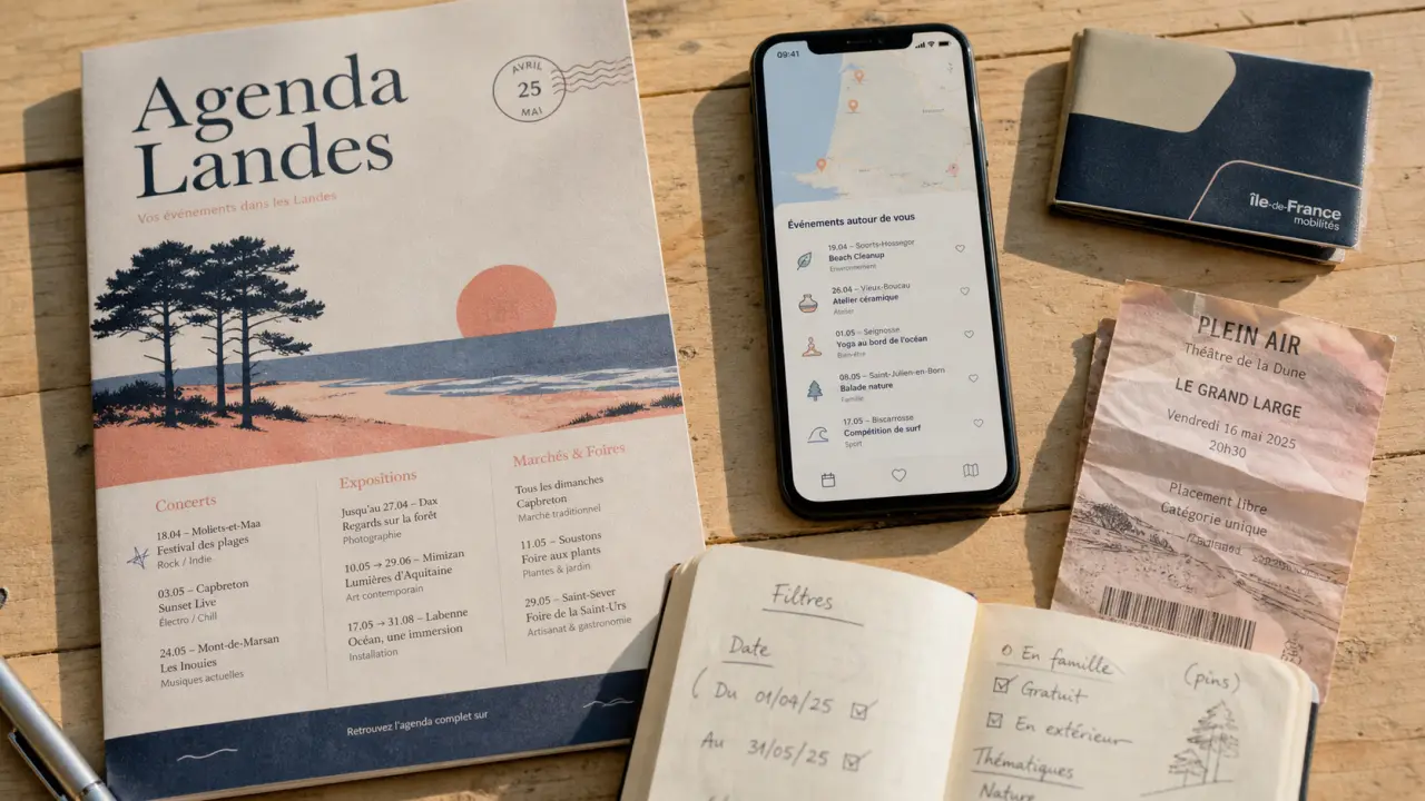 Landes tourisme agenda : fiche événements à venir