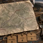 Plus beaux villages des Vosges : carte des itinéraires et boussole