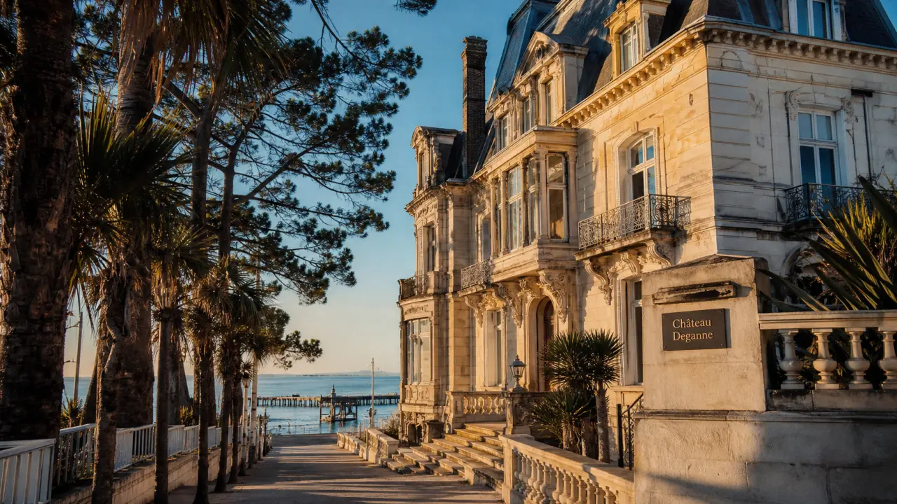 Chateau a visiter arcachon : Château Deganne près du bassin