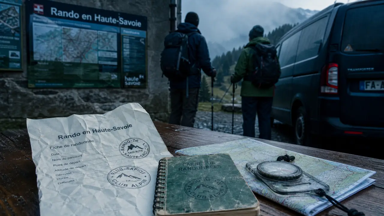 Club randonnée haute savoie : fiche topo et boussole