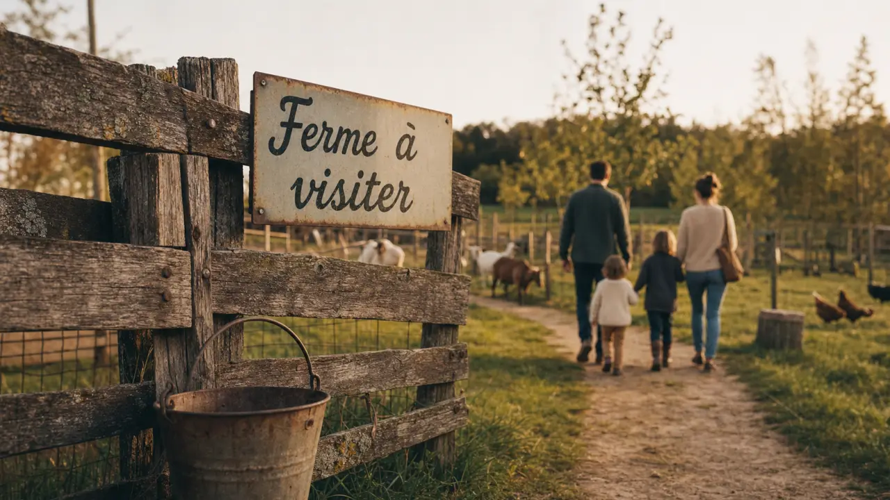 Ferme a visiter bordeaux : parc avec enclos, chèvres et poules