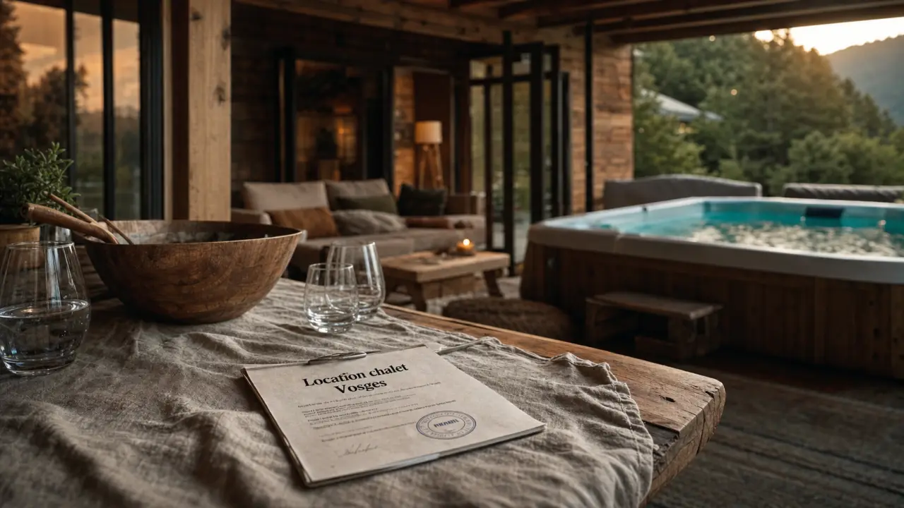 Location chalet Vosges week end 10 personnes avec spa privatif