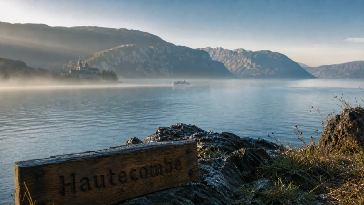 Visiter la Savoie : lac du Bourget, abbaye de Hautecombe au loin