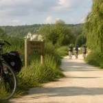 Voie verte Eure : piste cyclable entre Pinterville et Pont-de-l’Arche, sans voitures
