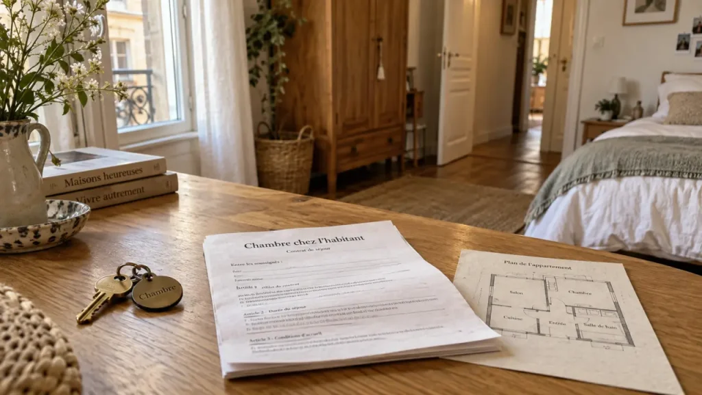 Chambre chez l’habitant : un logement meublé, mais des règles à vérifier avant de réserver