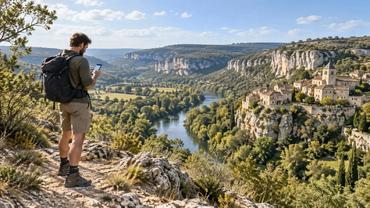 Lot Balades & Patrimoines : randonnée guidée par GPS dans un paysage patrimonial du Lot