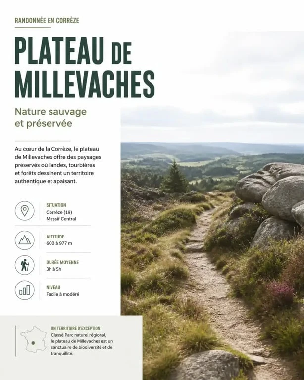 Randonnée nature autour des chambres d'hôtes du plateau de Millevaches en Corrèze