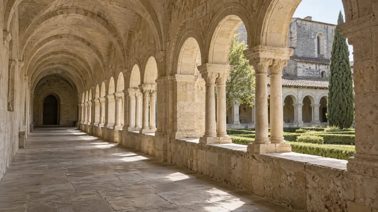 Visite patrimoine Gers à l'abbaye de Flaran et son cloître cistercien