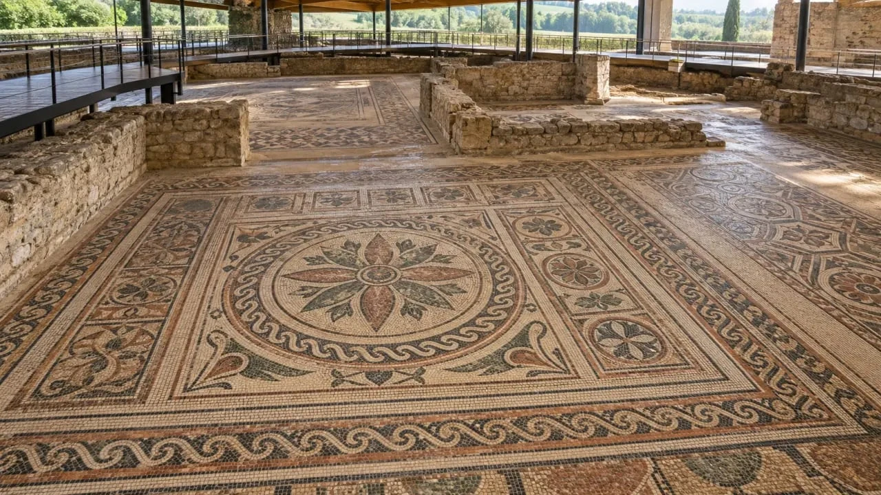 Visite patrimoine Gers à la Villa de Séviac et ses mosaïques gallo-romaines