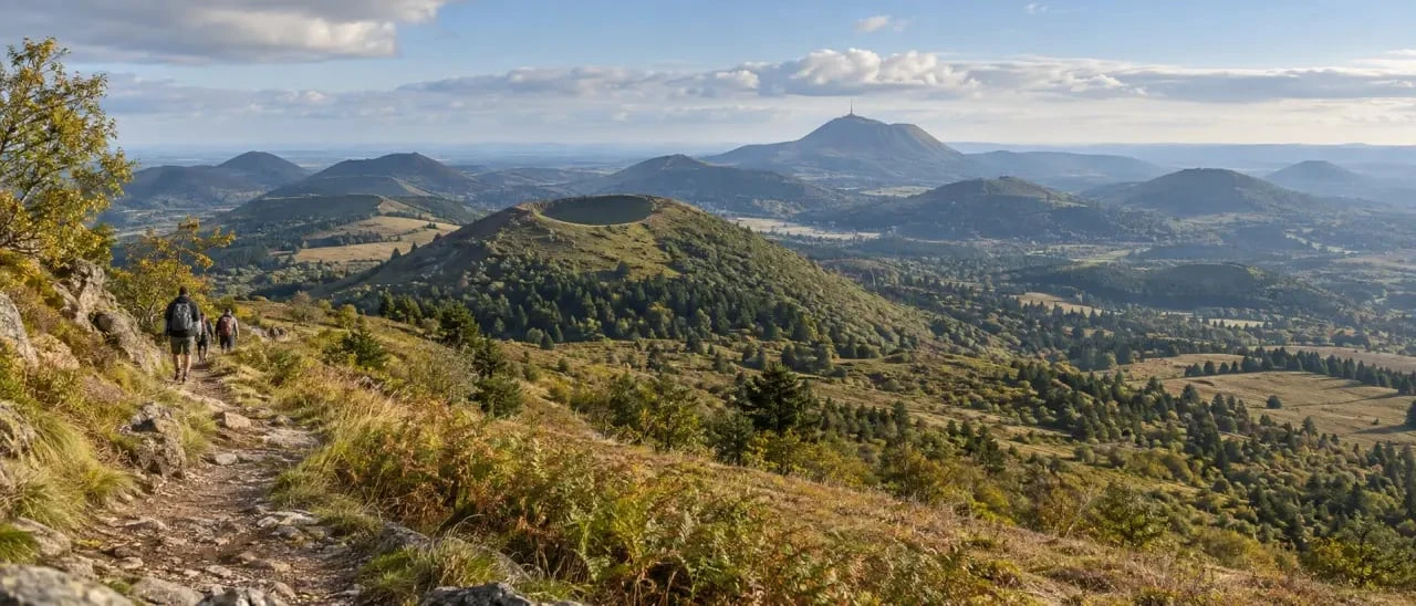 Tour des volcans d’Auvergne 4 jours dans la Chaîne des Puys avec le Puy de Dôme