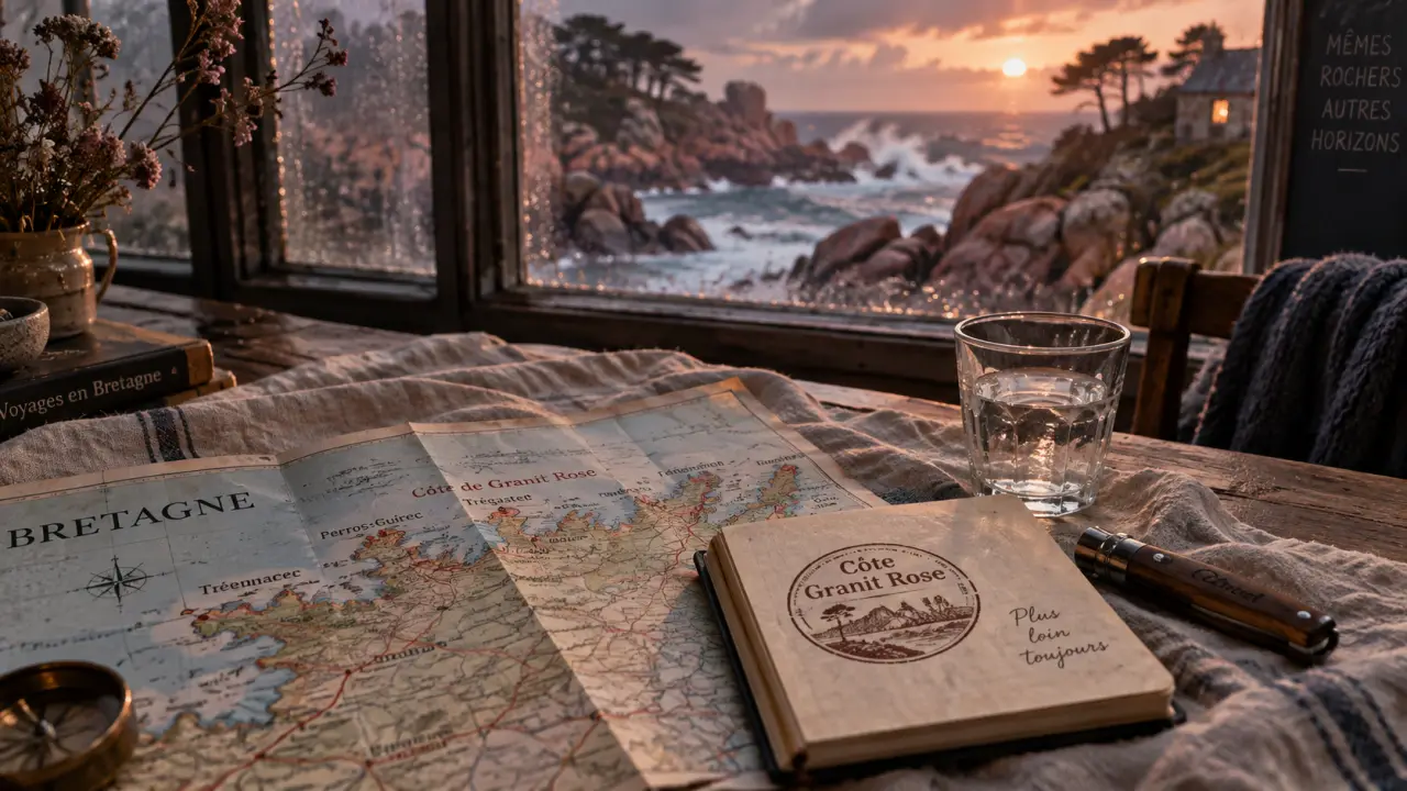 Les plus belles regions de france : carte Bretagne, Côte de Granit Rose