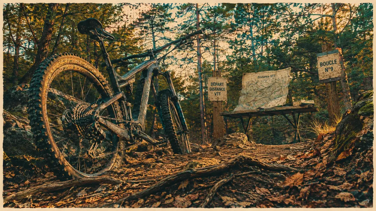 Randonnée VTT Île-de-France en forêt : chemin, distances et départ