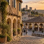 Visite patrimoine Gers : bastide, halle médiévale et tours fortifiées