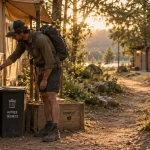 Camping ecologique aveyron : tri et compost sur site