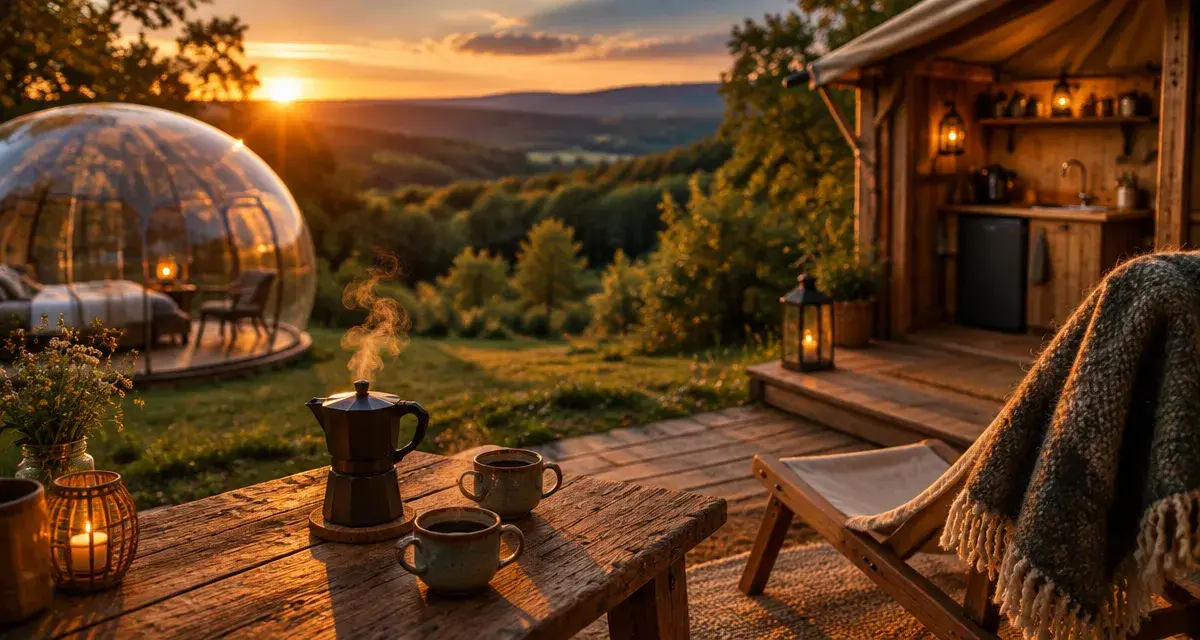 Camping insolite Aveyron : bulle et cabane glamping pour dormir sous les étoiles