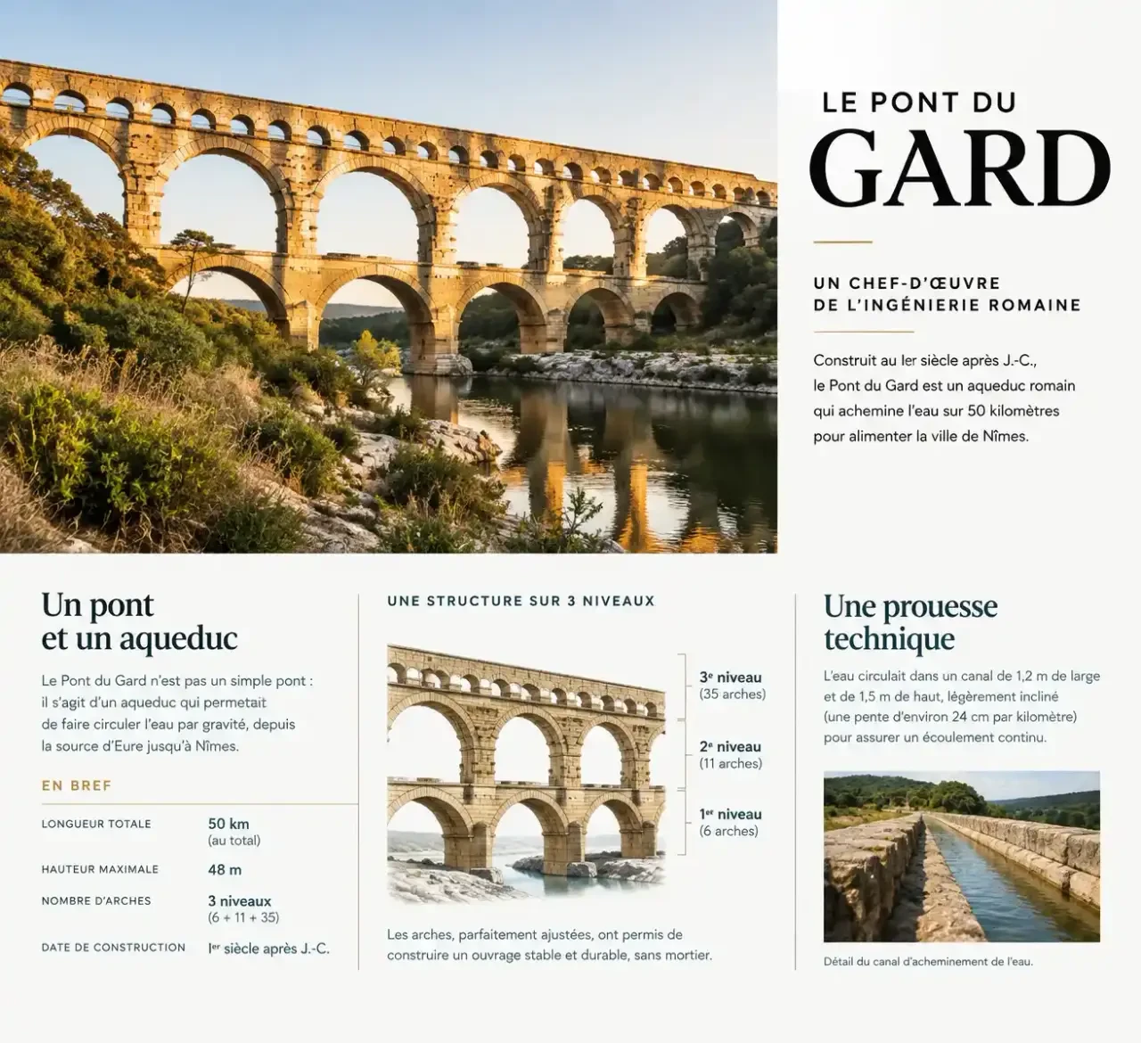Le Pont du Gard, excursion incontournable pour un tourisme à Nîmes et alentours
