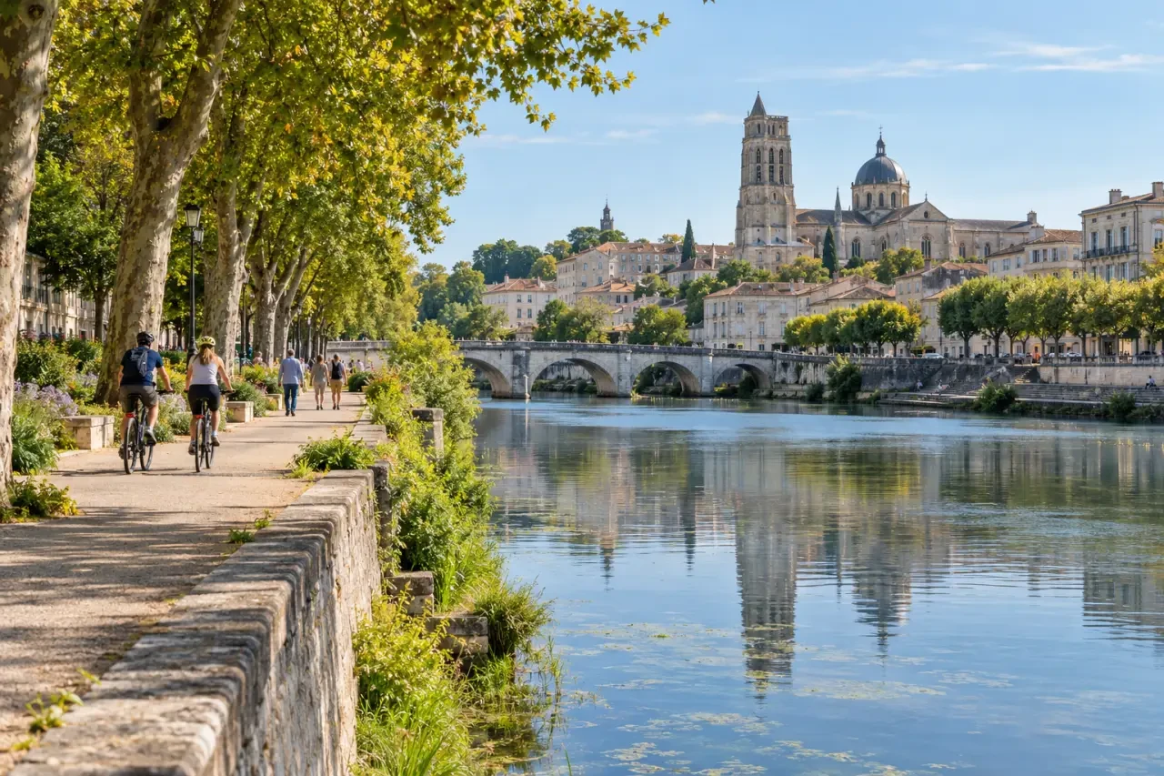 Activité Saintes : promenade au bord de la Charente