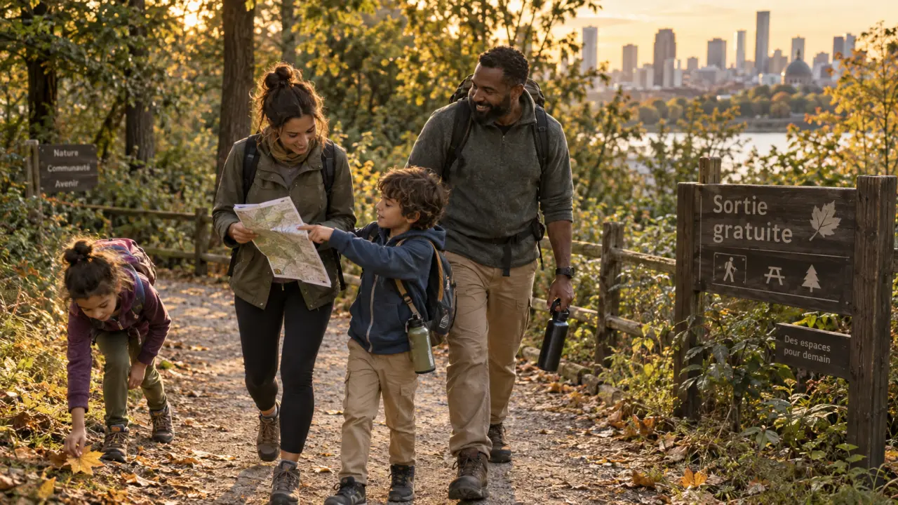 Sortie en famille gratuit autour de moi : famille au parc urbain